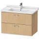 Тумба дуб 80 см Duravit XBase XB618603030