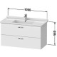 Тумба белый матовый 100 см Duravit XBase XB618701818