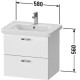 Тумба графит матовый 58 см Duravit XBase XB619504949