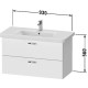 Тумба белый матовый 93 см Duravit XBase XB619701818