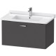 Тумба графит матовый 80 см Duravit XBase XB603604949