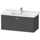 Тумба графит матовый 100 см Duravit XBase XB603704949