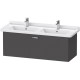 Тумба графит матовый 120 см Duravit XBase XB603804949