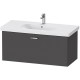 Тумба графит матовый 100 см Duravit XBase XB607204949