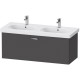 Тумба графит матовый 115 см Duravit XBase XB607304949