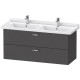 Тумба графит матовый 120 см Duravit XBase XB618804949