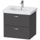 Тумба графит матовый 60 см Duravit XBase XB618904949