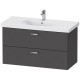 Тумба графит матовый 100 см Duravit XBase XB619304949