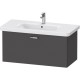 Тумба графит матовый 93 см Duravit XBase XB607704949