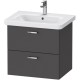 Тумба графит матовый 58 см Duravit XBase XB619504949