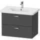 Тумба графит матовый 73 см Duravit XBase XB619604949