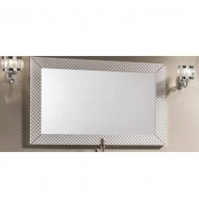 Зеркало 114x70 см жемчужно-белый со стразами Eban Swan FCRSW115BP