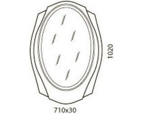 Зеркало 71x102 см Edelform Tondo 2-670-00-S