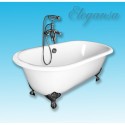 Чугунная ванна 167,6x76,5 см Elegansa Gretta Chrome H0000361