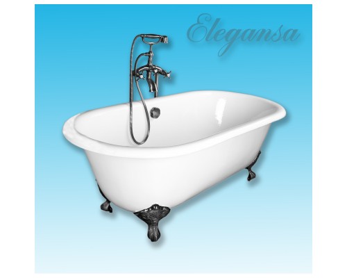 Чугунная ванна 167,6x76,5 см Elegansa Gretta Chrome H0000361 Чугунная ванна 167,6x76,5 см Elegansa Gretta Chrome H0000361