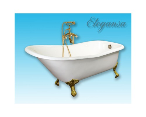 Чугунная ванна 167,6x76,5 см Elegansa Schale Gold H0000261