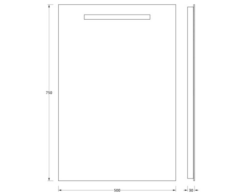 Зеркало 50x75 см Evoform Ledline BY 2101