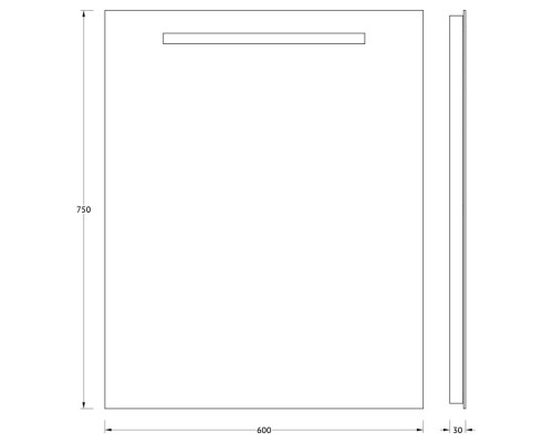 Зеркало 60x75 см Evoform Ledline BY 2103