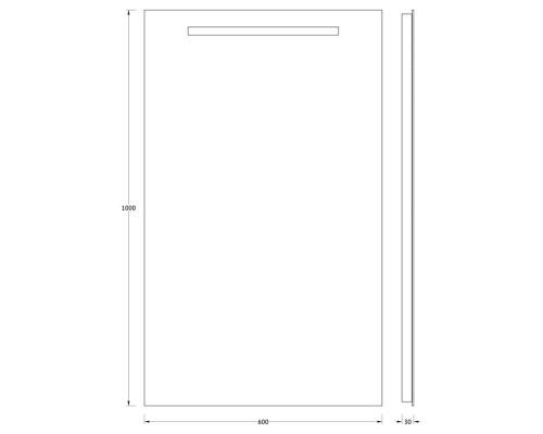 Зеркало 60x100 см Evoform Ledline BY 2110