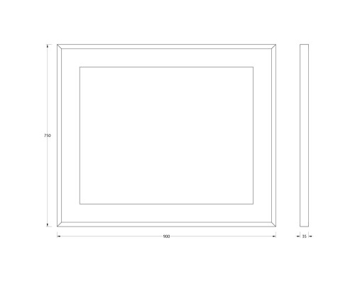 Зеркало 90x75 см Evoform Ledside BY 2204