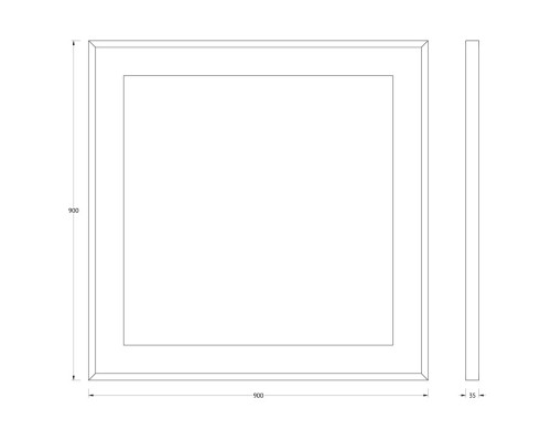 Зеркало 90x90 см Evoform Ledside BY 2211