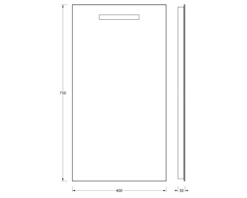 Зеркало 40x75 см Evoform Lumline BY 2000