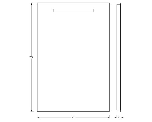 Зеркало 50x75 см Evoform Lumline BY 2001