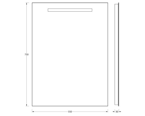 Зеркало 55x75 см Evoform Lumline BY 2002