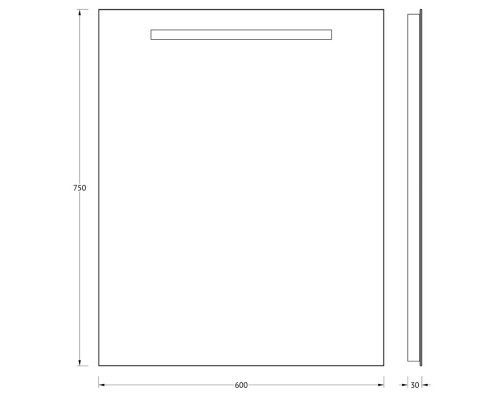 Зеркало 60x75 см Evoform Lumline BY 2003