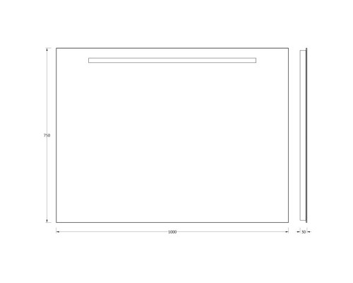 Зеркало 100x75 см Evoform Lumline BY 2007