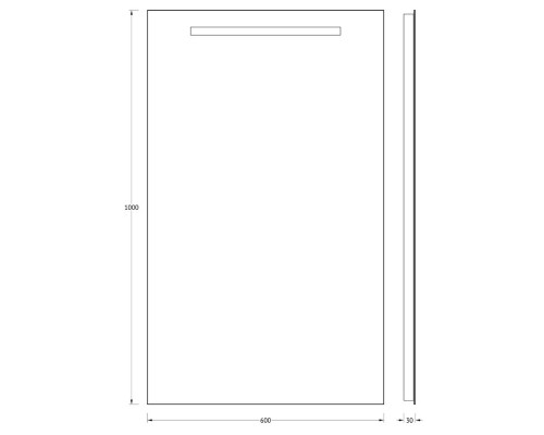 Зеркало 60x100 см Evoform Lumline BY 2010