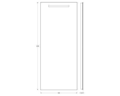 Зеркало 50x120 см Evoform Lumline BY 2011