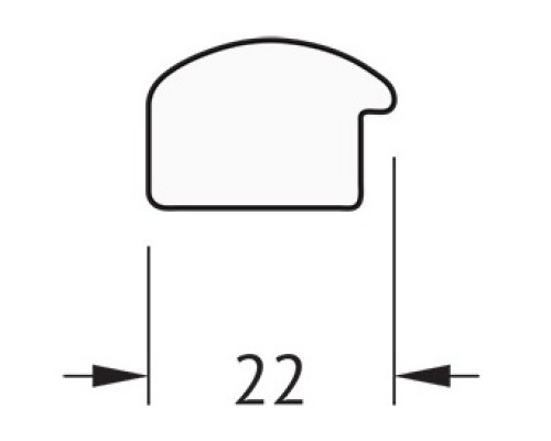 Зеркало 58x58 см сосна Evoform Definite BY 0601