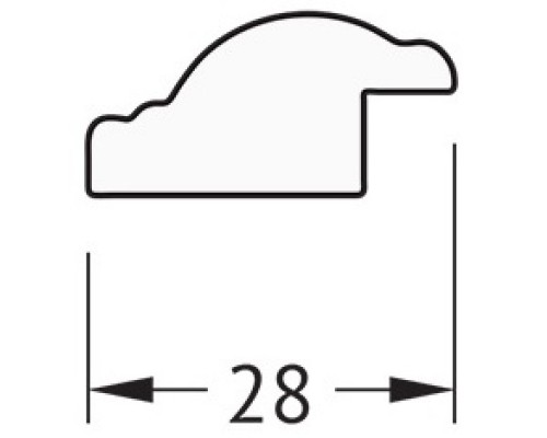 Зеркало 48x68 см витое серебро Evoform Definite BY 0622