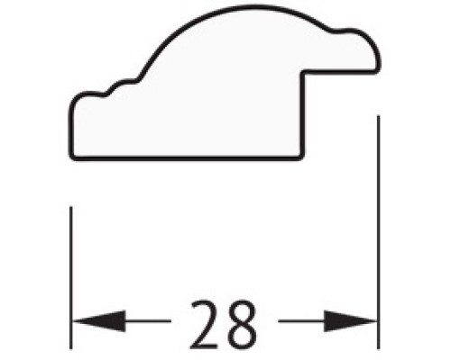 Зеркало 58x78 см витое серебро Evoform Definite BY 0639