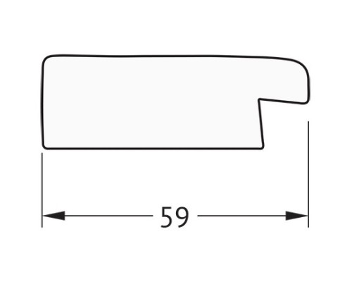 Зеркало 64x84 см травленое золото Evoform Definite BY 0650