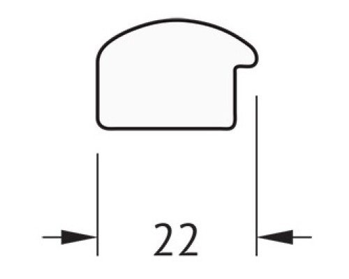 Зеркало 68x68 см сосна Evoform Definite BY 0652