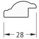 Зеркало 68x68 см витое золото Evoform Definite BY 0657