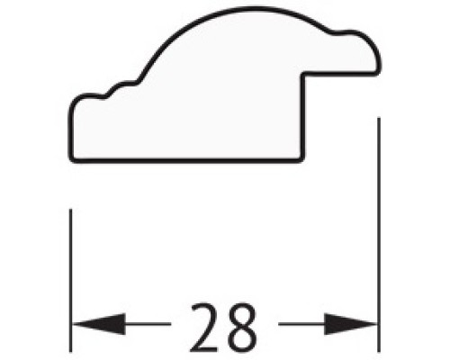 Зеркало 68x88 см витое серебро Evoform Definite BY 0674