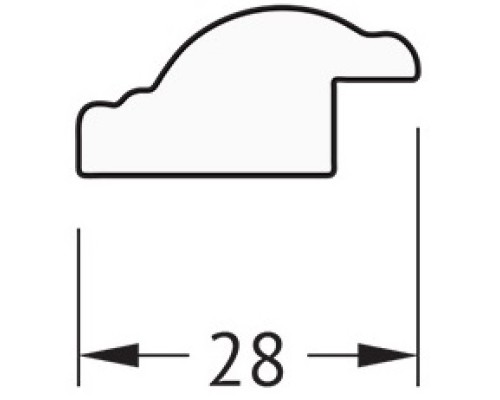 Зеркало 48x98 см витое серебро Evoform Definite BY 0691