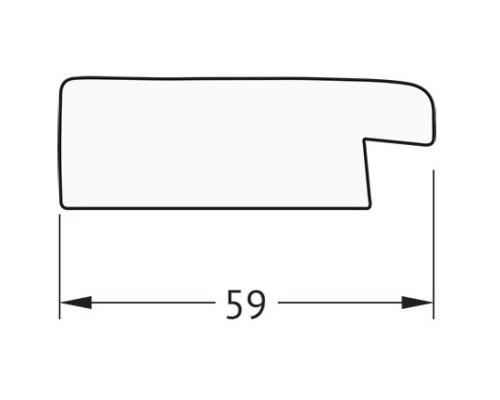 Зеркало 54x104 см травленое серебро Evoform Definite BY 0701