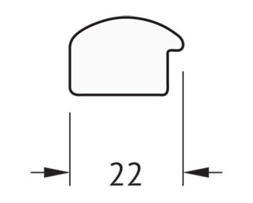 Зеркало 48x138 см сосна Evoform Definite BY 0704