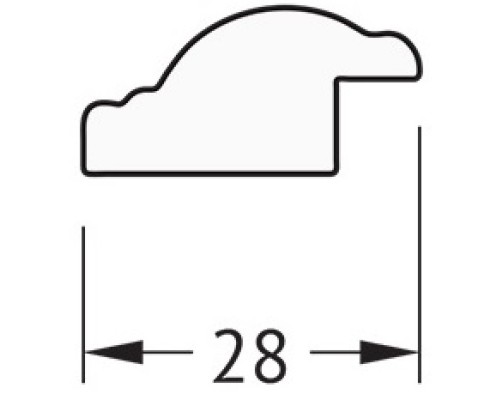 Зеркало 48x138 см витое серебро Evoform Definite BY 0708