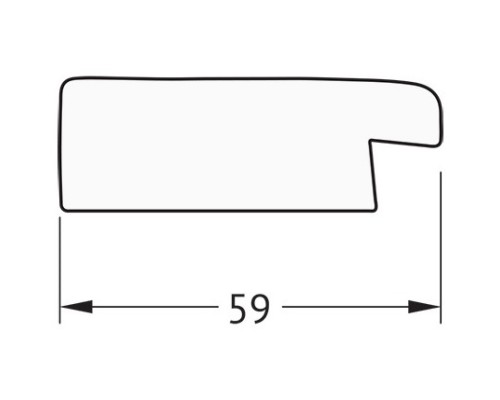 Зеркало 54x144 см травленое серебро Evoform Definite BY 0718