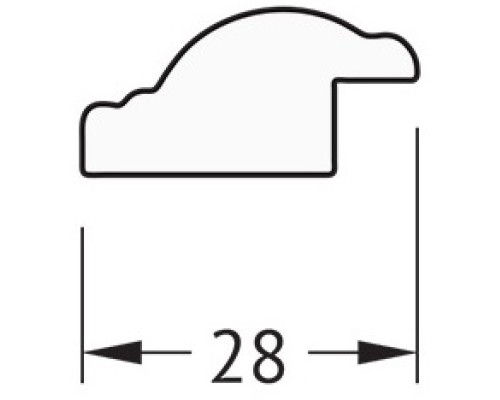 Зеркало 68x148 см витое золото Evoform Definite BY 0760