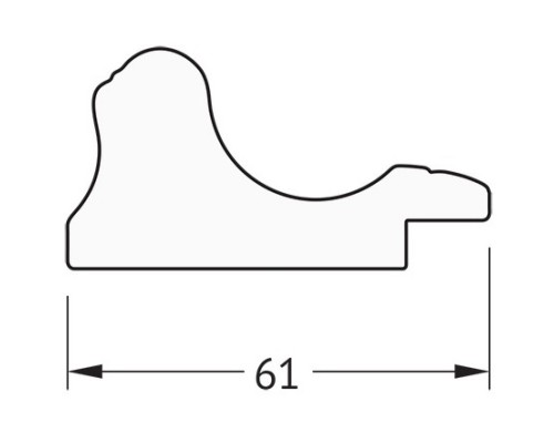 Зеркало 64x64 см золотой акведук Evoform Definite BY 0783