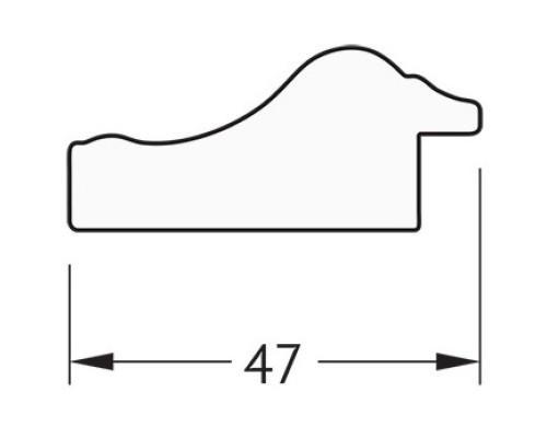 Зеркало 52x72 см сусальное золото Evoform Definite BY 0793