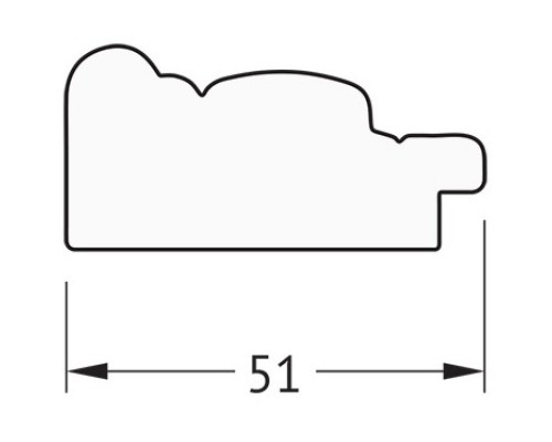 Зеркало 53x73 см слоновая кость Evoform Definite BY 0795