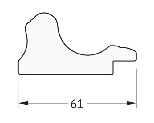 Зеркало 54x74 см золотой акведук Evoform Definite BY 0798