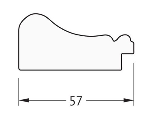 Зеркало 64x84 см беленый дуб Evoform Definite BY 1011